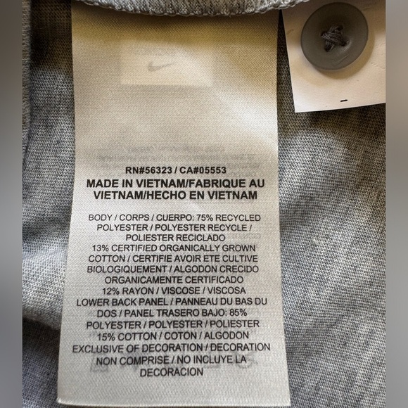 NWOT NIKE Dri-Fit Men’s Gray And Red Button Down Jersey 1/2 Sleeve Shirt Size XL - Picture 4 of 8